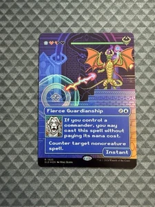 Magic The Gathering Fierce Guardianship #1823 Rainbow Foil Raro Secret Lair Drop Series (SLD) - Imagen 1 de 4