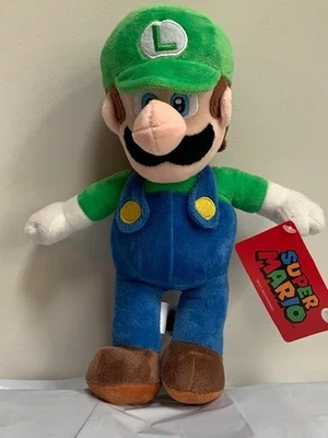 Boneca de pelúcia macia Super Mario Bros. Luigi 12" bicho de pelúcia brinquedo nova - Imagem 1 de 2