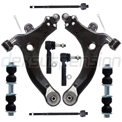 8x Fit For 1997-2005 Chevrolet Venture Front Lower Control Arm Tie Rod End Kit - Image 1 of 4