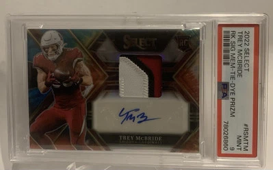 Trey McBride Select Tie Dye RPA /25 PSA 9  - Image 1 of 3
