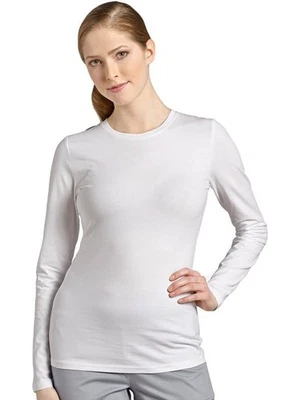 White Cross White Underscrub Tee Shirt Womens Medium Long Sleeve Stretch NWT - Image 1 of 4