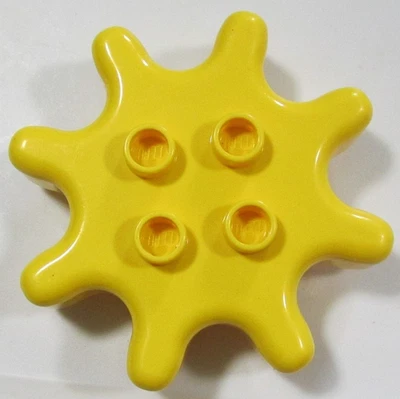 Lego Duplo Amarillo 26832 Engranaje Usado en Excelente Condición Pieza Plana Parte EOM 2x2 Foto 1 de 2