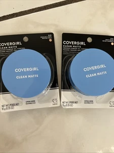 (2) CoverGirl Clean Matte Oil Control Compact Pressed Powder,#535-Medium Light - Picture 1 of 1