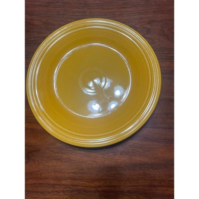 Plato de cena amarillo sin plomo Fiesta Ware Homer Laughlin China Co 10,5" Foto 1 de 4