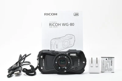 [Near Mint] RICOH WG-80 Black Waterproof Compact Digital Camera From JAPAN #C578 - Image 1 of 4
