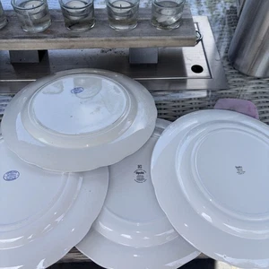 Spode Blue Italian 4 X Dinner Plates 26.5cm, Various Vintage Back Stamps - Picture 1 of 3