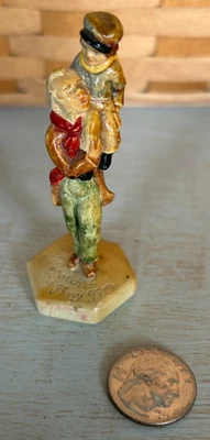 Sebastian Miniatura Charles Dickens’ Un Cuento de Navidad Bob Cratchit & Tiny Tim Foto 1 de 3