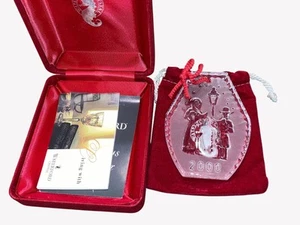 Waterford Crystal Christmas 2000 Ornament, Waterford Carolers Ornament - Picture 1 of 5
