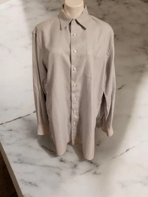 Рубашка мужская John W Nordstrom 16,5 36 серая в полоску с длинным рукавом - Изображение 1 из 4