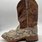 Cody James Python BB28 Mens Brown Beige Leather Western Boots Size 11 EE