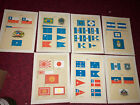 (7)1899 FLAGS OF MARITIME NATIONS Taber Prang Art Co. Boston