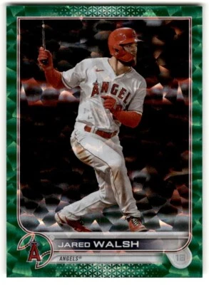 2022 Topps Green Foilboard Jared Walsh /499 #154 Los Angeles Angels - Image 1 of 2
