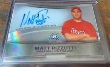 Matt Rizzotti 2010 Bowman Platinum Prospect Autograph Refractor #BPA-MR Phillies