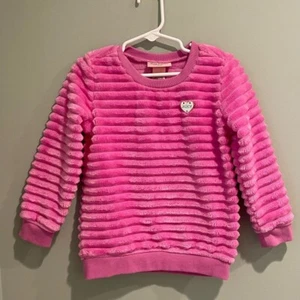 JUICY COUTURE Soft Puffy Stripe Pattern Sweatshirt-Size 4T - Picture 1 of 7