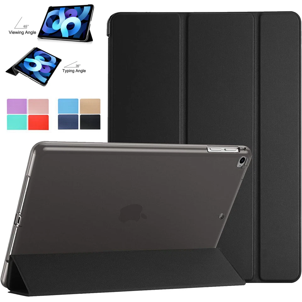 Funda protectora de cuero con soporte abatible para iPad 5º 6º 7º 8º 9º 10º 11º Generación Foto 1 de 4