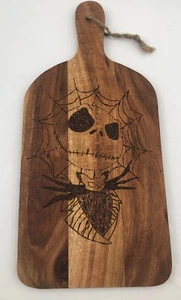Jack Skellington Burned Engraved Wooden Cutting Board 15”x7”x1/2” - Picture 1 of 5