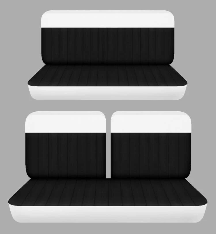 Se adapta a Chrysler Newport 1969 convertible de 2 puertas cubiertas de asiento delanteras 50-50 superiores y traseras Foto 1 de 1