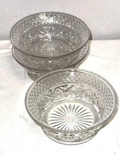 3 Imperial CAPE COD CRYSTAL 5" FRUIT BOWLS 160/23B - Picture 1 of 2