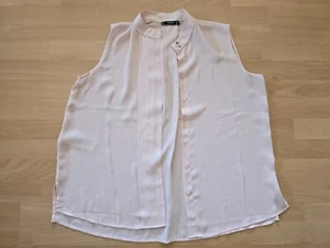 Blusa Mango manga corta muy ligera, rosa delicado. L 40 Mujer - Imagen 1 de 7