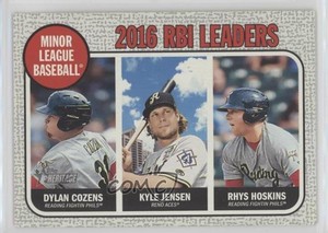 2017 Heritage Minor League Edition Leaders Gray /25 Rhys Hoskins Kyle Jensen