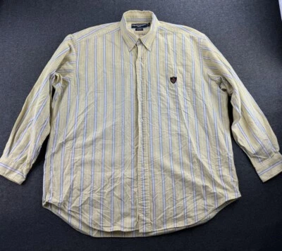 Camisa Oxford Ralph Lauren Golf Para Hombre Talla XL Tilden De Colección Cresta Años 90’s Suelta Comodidad Foto 1 de 4