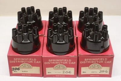 Lot of 6 NORS Car or Truck Engine Ignition Distributor Caps Rebuild Parts 206 - Image 1 of 4
