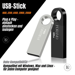 USB Stick Flash Drive Speicher medium 32GB 64GB 128GB Memorystick Speicherstick - Bild 1 von 19