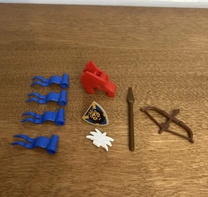 LEGO Caballeros Reino Rey Leo Castillo 6098 Escudo Banderas Lanza Arco Caballo Armadura - Imagen 1 de 2