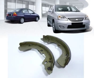 Suzuki Aerio /Liana 2001-07 Rear Drum Brake Shoes Drums Shoes x4Pcs - Imagem 1 de 4