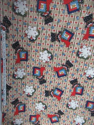 The Whole Country Caboodle " My Precious Quilt"   SNOWMAN  Cotton Fabric SBTYX43 - Image 1 of 4