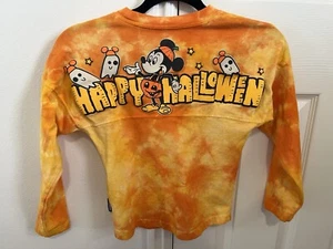 Disney Happy Halloween Mickey Mouse Orange Spirit Jersey Youth Kids XS - Picture 1 of 10