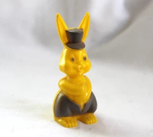 ROSBRO Rosen Candy Container Bunny Toy Hard Plastic Rabbit Easter Vintage - Picture 1 of 6