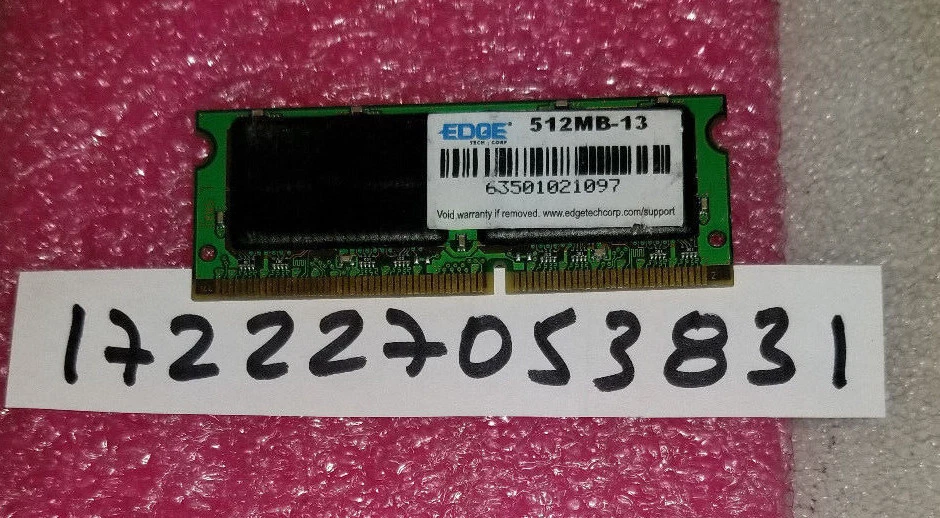 SWISSBIT 512MB SDRAM PC133  133MHZ 144PIN  SODIMM  INTEL RAM NOTEBOOK  RAM  - Image 1 of 1