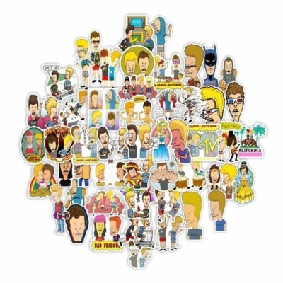 Dumb Bros Stickers 45pk Beavis Butt Bros Mixed Stickers Fun Humor FREE SHIPPING - Image 1 of 4