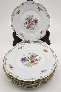 6 piatti da dessert vintage Altenburg Sassonia floreale in rilievo smerlato 6,75" - Foto 1 di 21