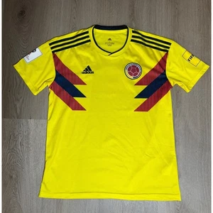 Camiseta de fútbol Adidas para hombre L amarilla Copa Mundial Colombia 2018 Fútbol Climalite - Imagen 1 de 18