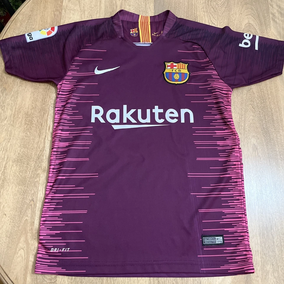 2017/18 巴塞罗那第三球衣 #10 梅西 Y/12/14 耐克足球  — 第 1/4 张图片