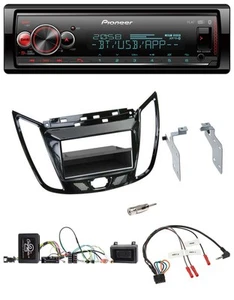 Pioneer Bluetooth USB Lenkrad DAB Autoradio für Ford C-Max Kuga Klavierlack schw - Bild 1 von 8