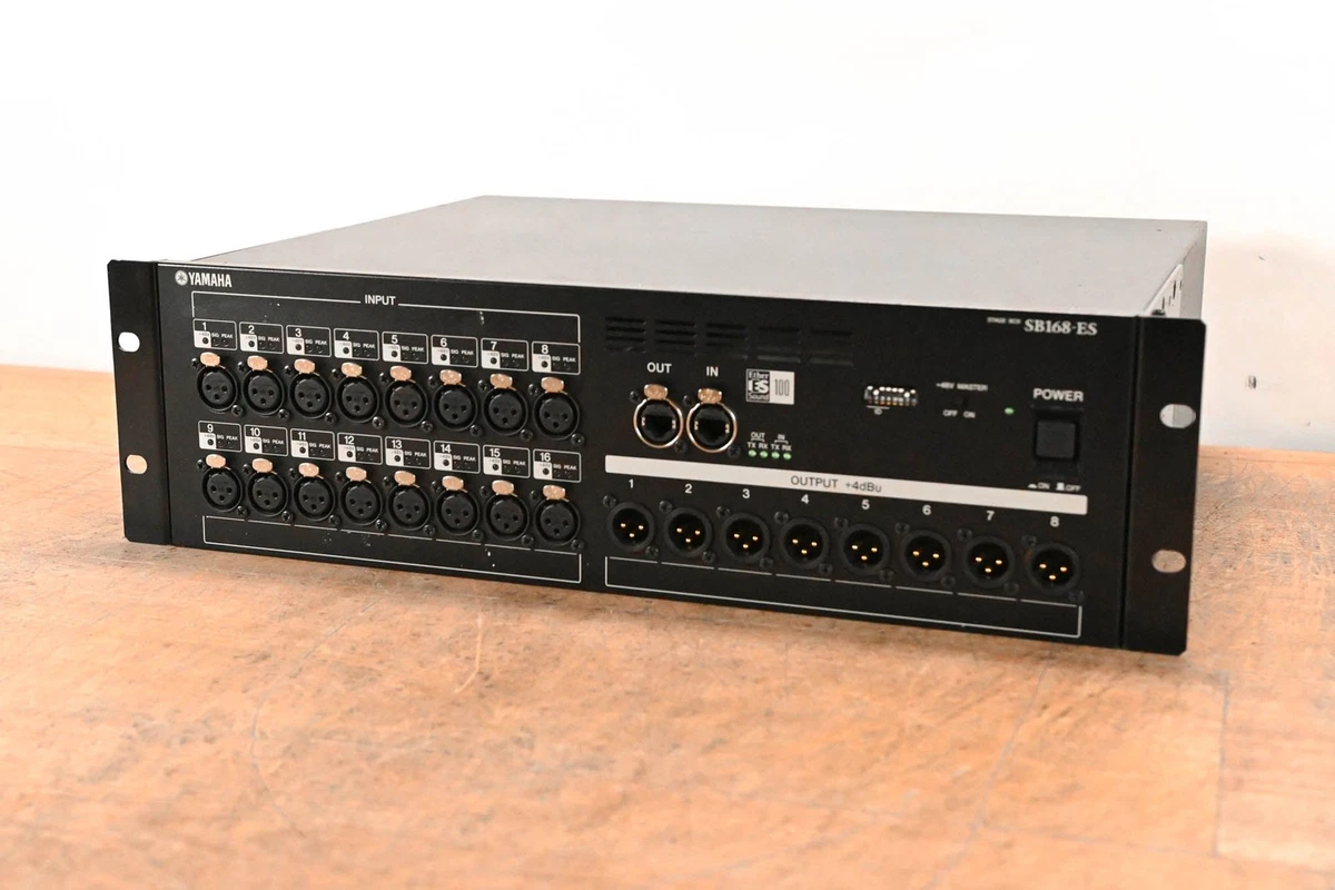 Yamaha Sb168-es EtherSound Compliant 16 in 8 out Stagebox for Pm5d
