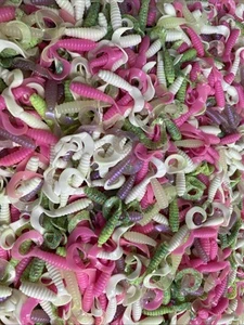 2" Sichle Curly Screw Tail Grub Sickel - 100 Stück, Köder Soft Bait - Bild 1 von 7