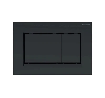 Geberit Sigma 30 actuator plate 2 quantities UP320 matte black lacquered 115883161 - Image 1 of 3
