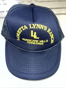 Vintage LORETTA LYNN'S RANCH Snap Back Trucker Hat - Hurricane Mills Tennessee - Picture 1 of 13