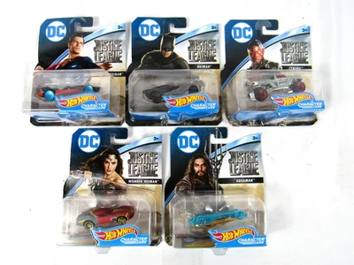 Hot Wheels Justice League Movie Character Cars Lot / Bundle 1/64 Batman Superman - Image 1 of 4