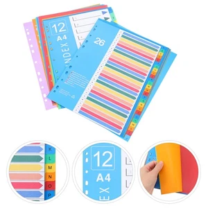 38 Pcs Folder Separator File Cabinet Dividers Binder Index Plastic - Picture 1 of 12