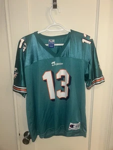 Vintage 90s Miami Dolphins Dan Marino NFL Football Champion Jersey Size Youth XL - Bild 1 von 5