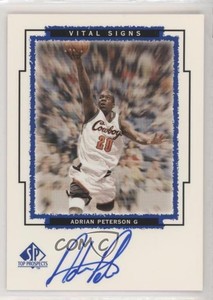 1999 SP Top Prospects Vital Signs Adrian Peterson #AP Auto