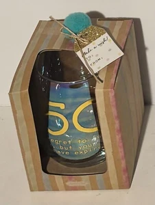Mudpie "50 year" wine glass stemless NEW! - Picture 1 of 3