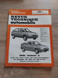 Revue Technique Opel Kadett E GSi S 2.0 1.2 1.3 1.6 1.8 2.0 S 16v i Ls Gl Gls Gt - Picture 1 of 18