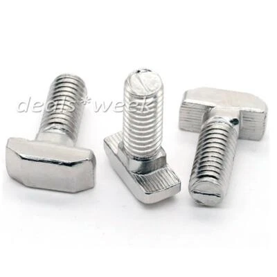 M6/M8 Nut 8 Hammerkopfschraube Hammerschraube Nutenstein Aluprofil T-Schraube - Bild 1 von 4