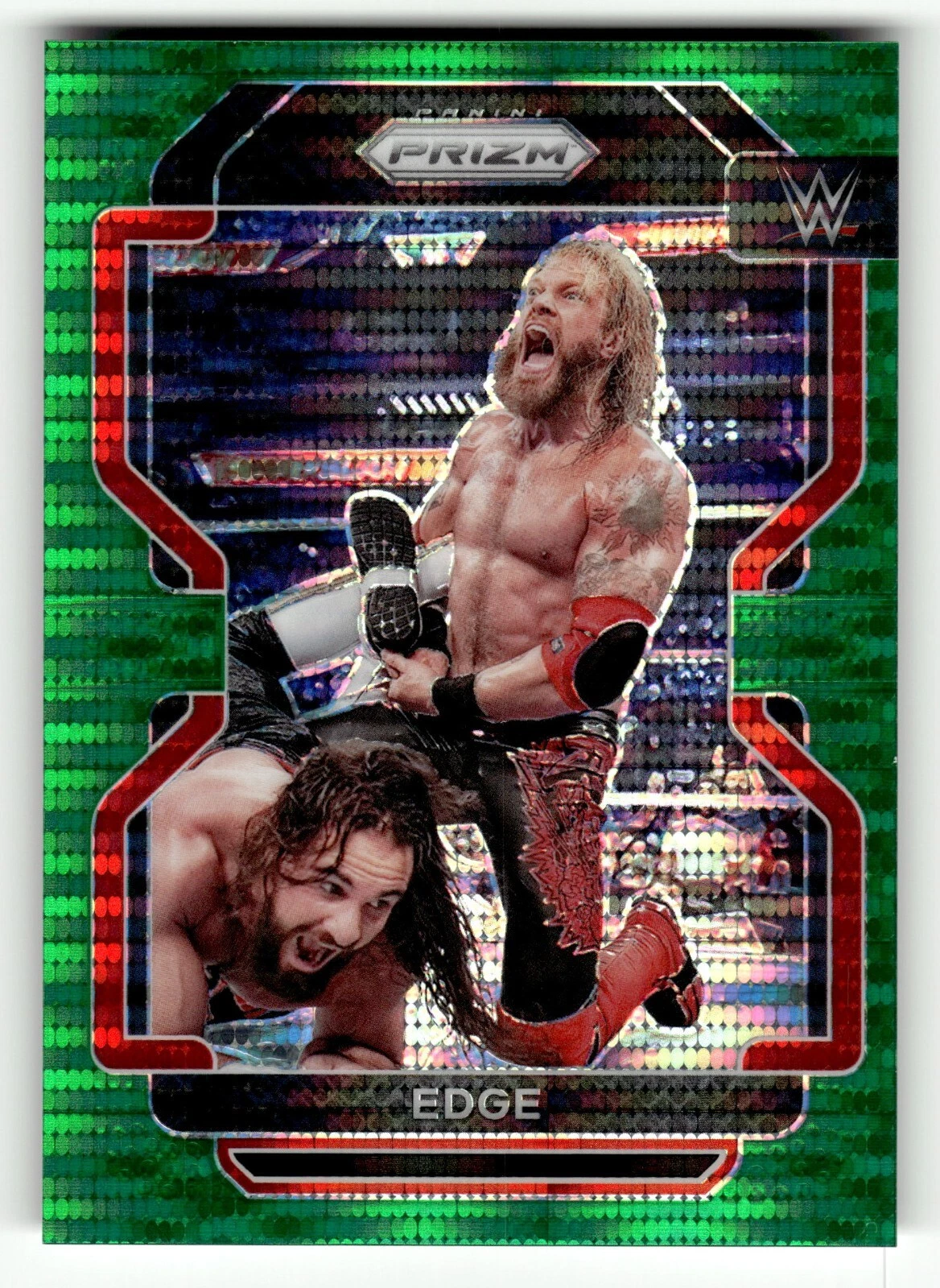 2022 Panini Prizm WWE #164 Edge Green Pulsar Prizm /25